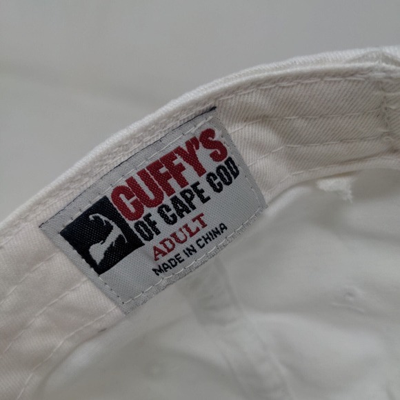 Cuffy's of Cape Cod Men's Slideback Hat White Size Adult Embroidered Lobster - Picture 8 of 8